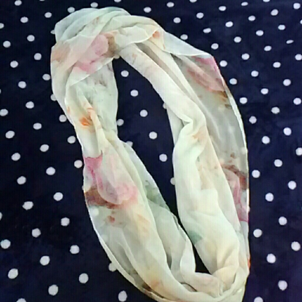 Pastel colors infinity scarf